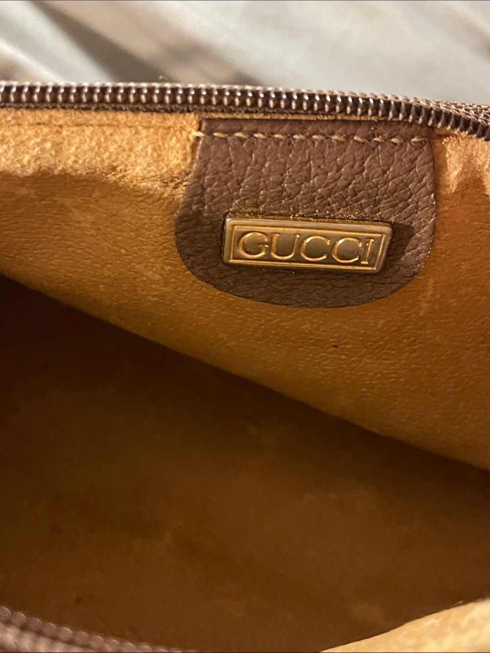 Vintage Gucci Brown Monogram Canvas Crossbody - Picture 6 of 7